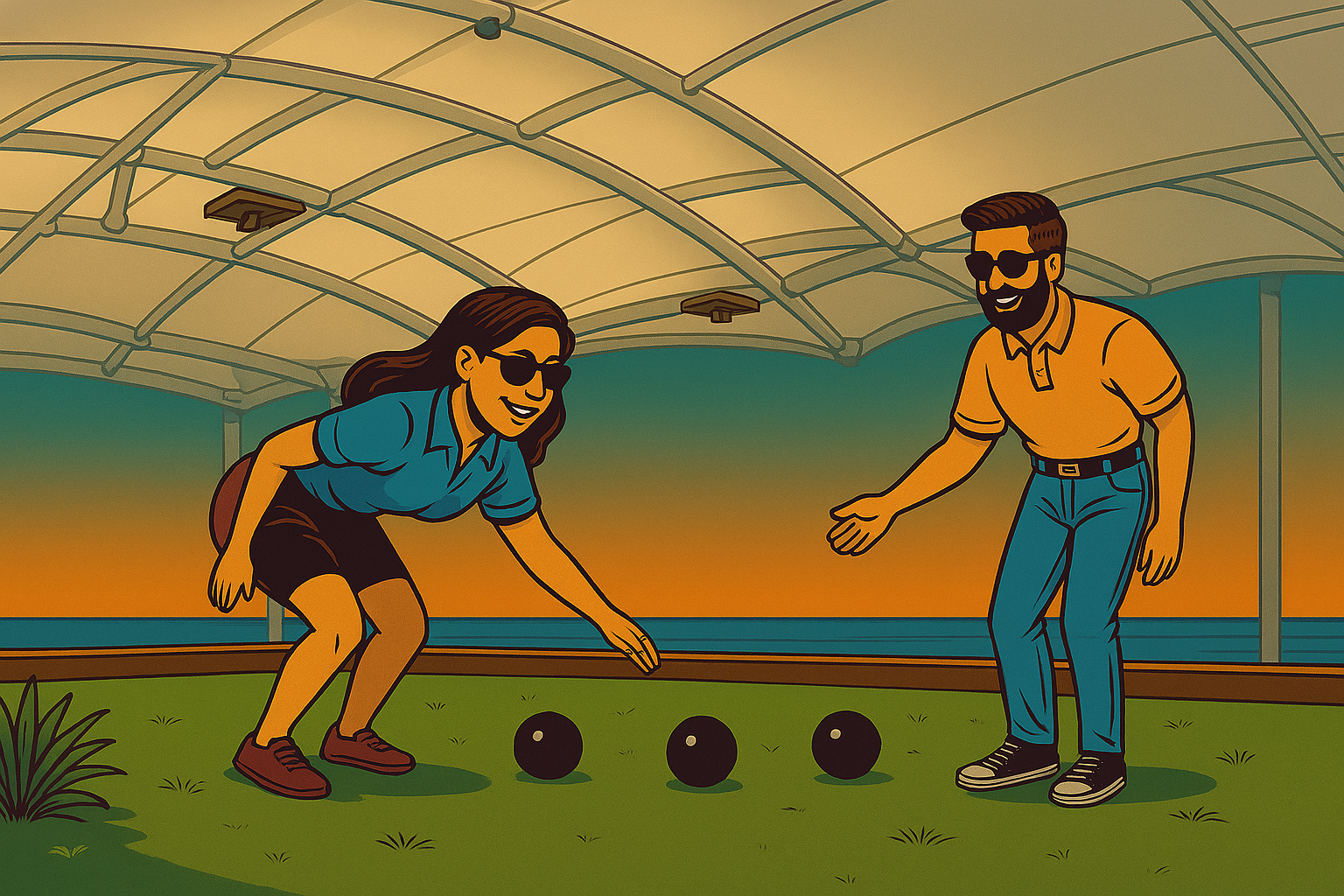 Hali Bowling Club | NSW Central Coast | Bar in Budgewoi | Central Coast pubs | Restaurants Central Coast | Best restaurants Central  Coast - Barefoot Bowls - illustration 5dca3ed7-6994-4fd5-8470-6fe838cf7241